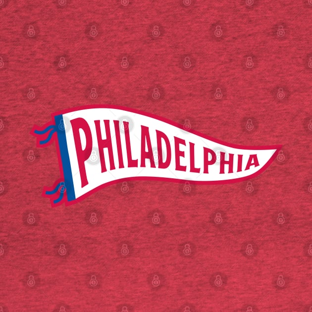 Philadelphia Pennant - Red 2 by KFig21